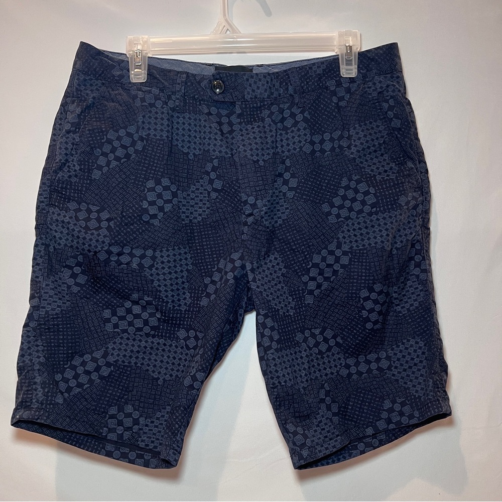 Scotch & Soda Navy Geometric Pattern Men’s Shorts